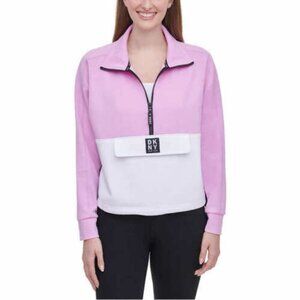 DKNY Sport Pullover Half Zip Colorblock Like New Women Size Small HSH